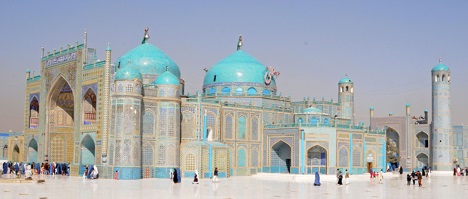 Blue Mosque in Mazir-e-Sharif, Afghanistan