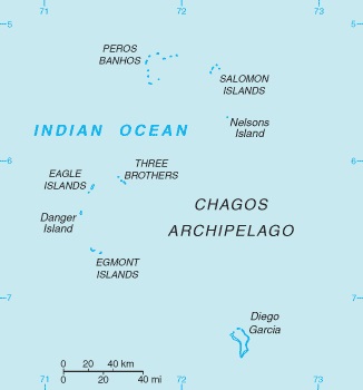 Map of British Indian Ocean Territory